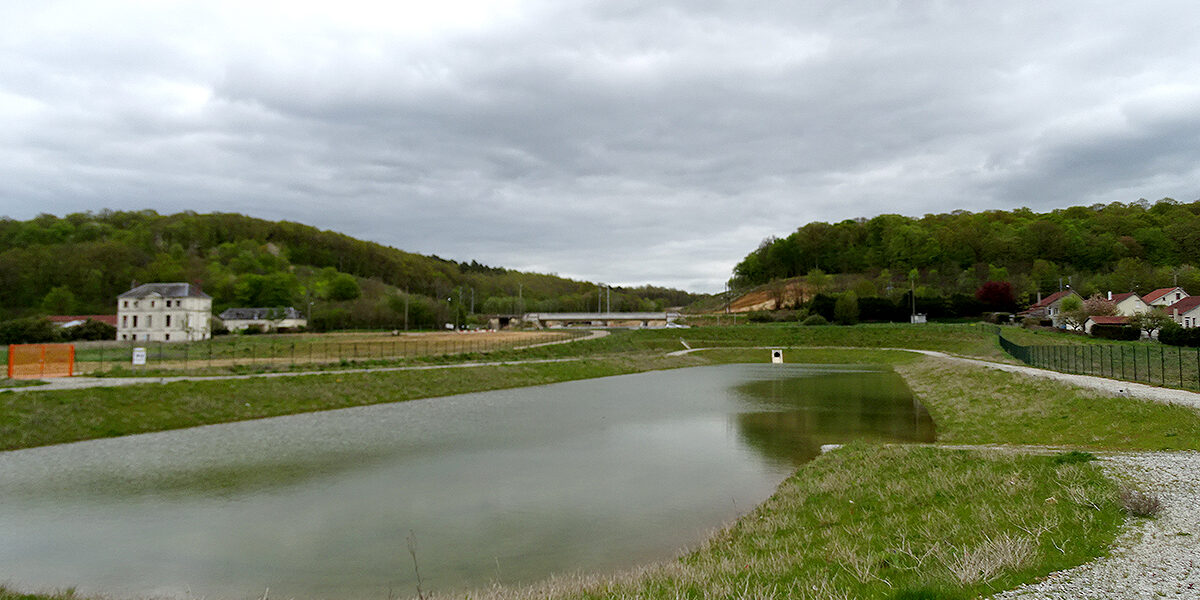 Vue-large-Bassin-B2 test d’étanchéité du bassin d’assainissement B2