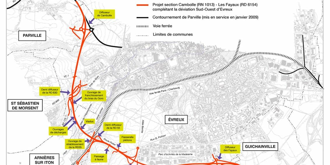 Plan-general-travaux Ouverture de l’enquête publique pour la section Cambolle – Les Fayaux